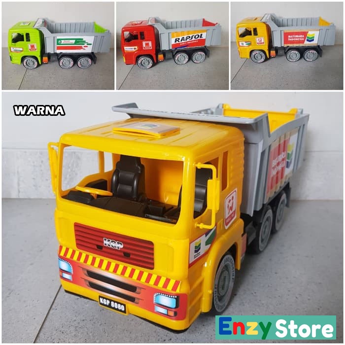 MAINAN MOBIL MOBILAN MINIATUR TRUK PASIR TANAH DAM TRUCK DAN CRANE UKURAN BESAR