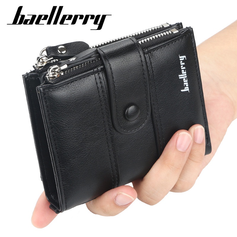 ORIGINAL BAELLERRY DOMPET UANG LIPAT DUAL SLETING KULIT LEMBUT PREMIUM D3215