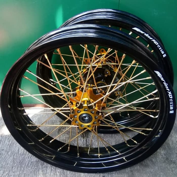 Velg Set CRF supermoto Emas Gold