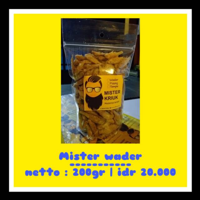 

Mister Wader ( Wader Crispy ) netto 200 gram