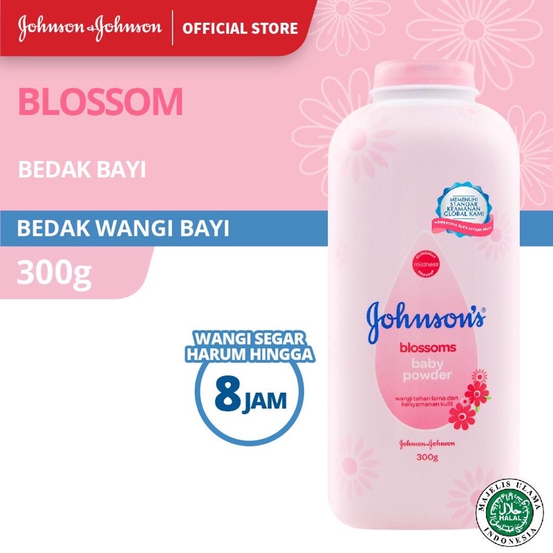 JOHNSON'S Blossoms Baby Powder - Bedak Bayi 300gr / 200gr / 100gr