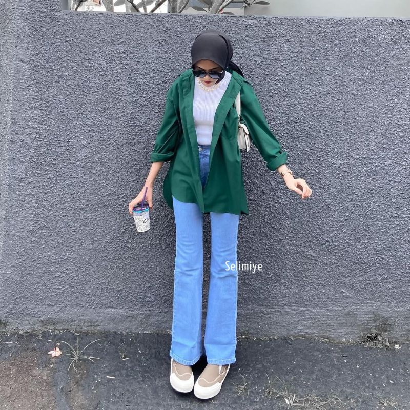 Highwaist Cutbray jeans Wanita Loose VOL 2