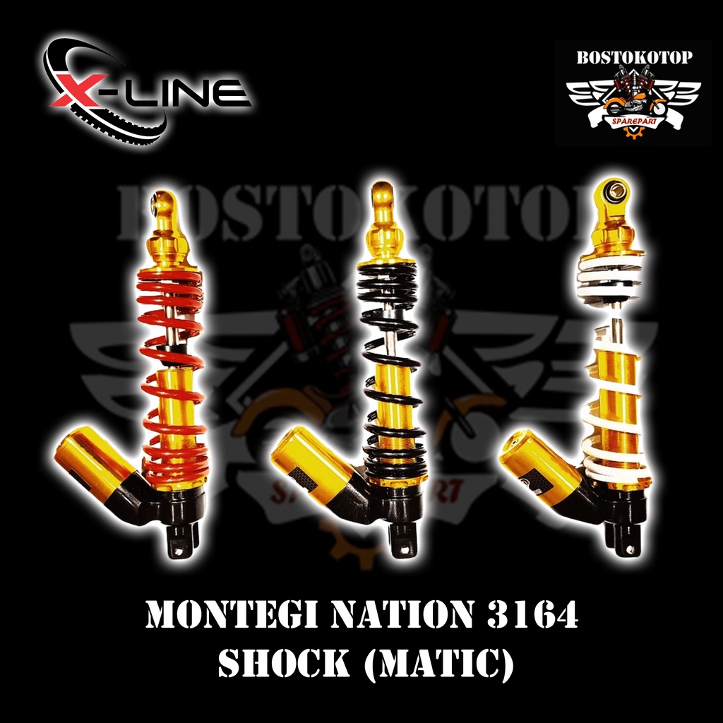 Montegi Nation Shock Shockbreaker Skok Variasi Tabung Bawah Matic 280 320 340 Tipe 3164 Original Xli