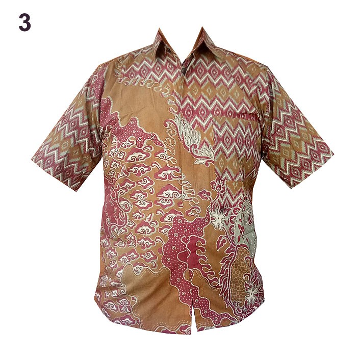 Kemeja Batik Motif Sahara Ukuran Sampai Jumbo XXL