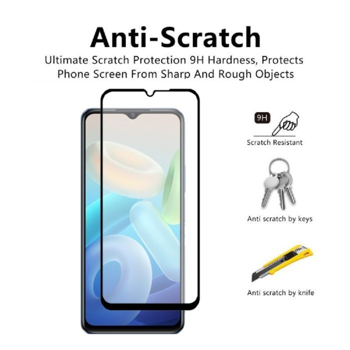 VIVO T1 PRO 5G ANTI GORES KACA TEMPERED GLASS FULL SCREEN PROTECTOR LAYAR SCREEN GUARD