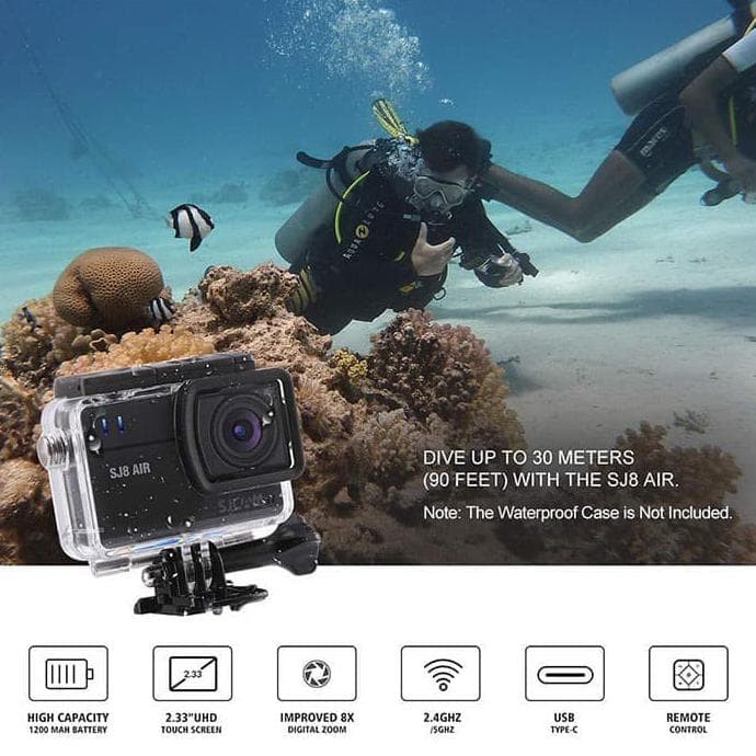 SJCAM SJ8 AIR Touchscreen Action Kamera Super 32GB