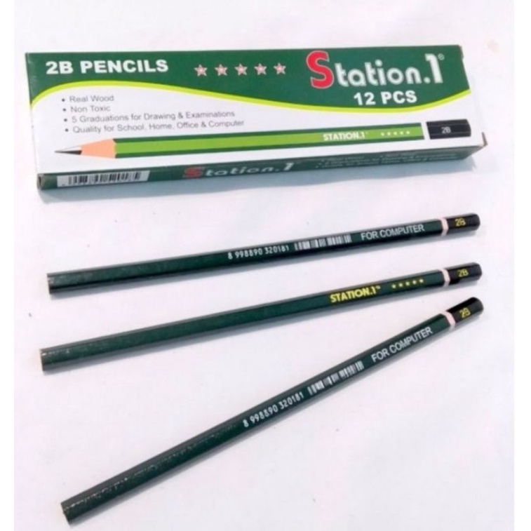 

PENSIL 2B STATION // M 2000 /LAPIZ 1 DOZEN ( 12 BIJI), PENSIL 2B MURAH.