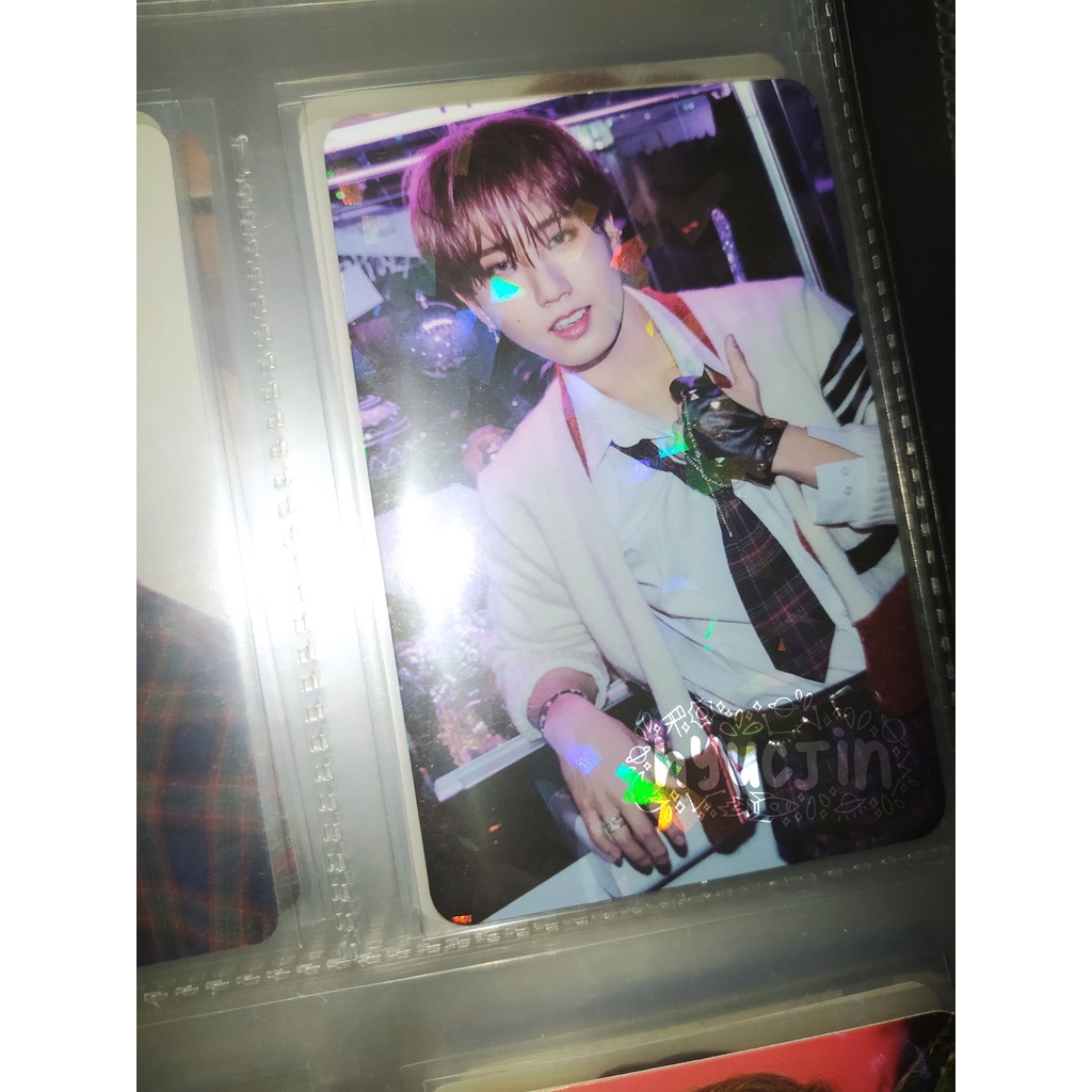 PHOTOCARD PC HAN JISUNG GLITTER HOLO CHRISTMAS EVEL CE STRAY KIDS SKZ