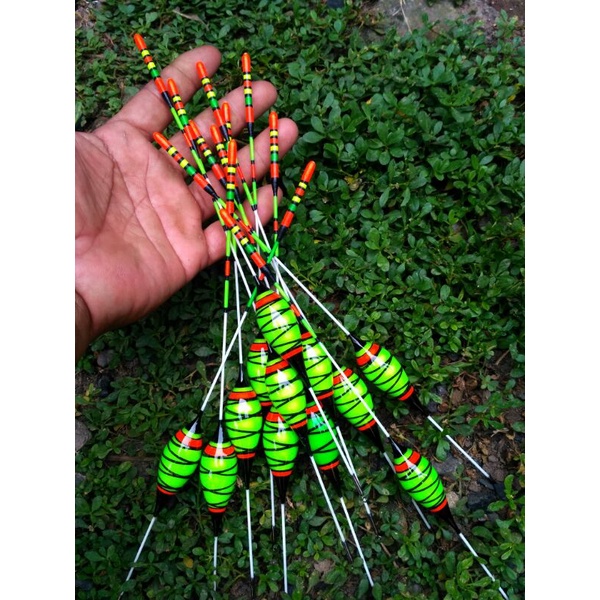 Kumbul pancing anti badai pelampung pancing anti badai sensitif full lilitan benang 25 cm