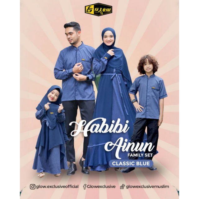 Family Set By Glow Exclusive Gamis Anak Girl Perempuan Famset Habibi Ainun