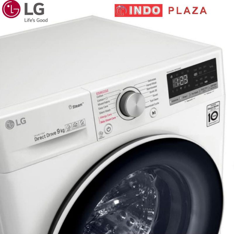 MESIN CUCI FRONT LOADING 9 KG / 9KG LG FV1409S4W SMART THINQ WIFI