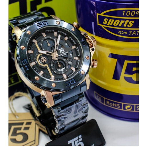 Jam Tangan PriaT5 Original Pria Cowok T5 H3723 GORIGINAL  Chronograph/JAM TANGAN PRIA ORIGINAL T5 H 33723 G Water Resistant 3 ATM,