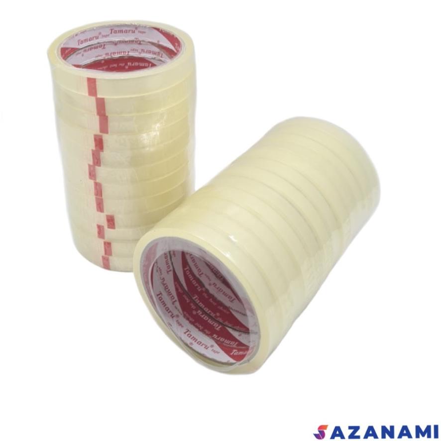 

2 Lusin isolasi Tamaru 12mm X 40Y 1/2 Inch isolasi selotip bening - 1 PACK 24 ROLL ✔