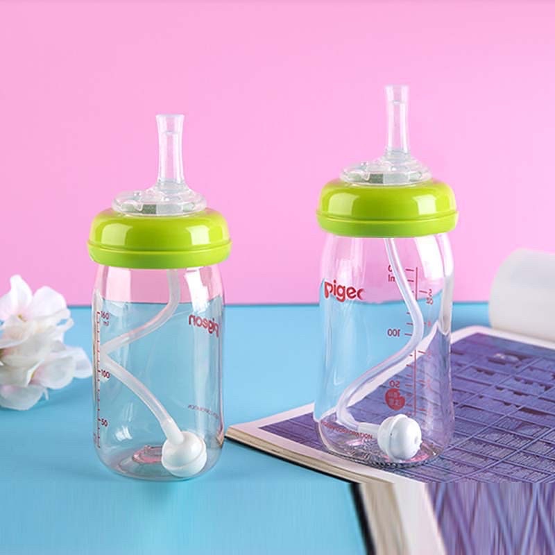 Dot Nipple Training Cup Sippy + Straw Cocok Untuk Pigeon Wide Neck Wideneck Leher Lebar