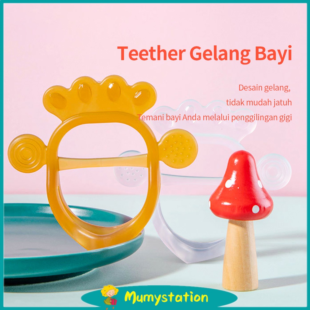 Mumystation  Teether bayi BPA free mainan gigitan bayi Bentuk Gelang