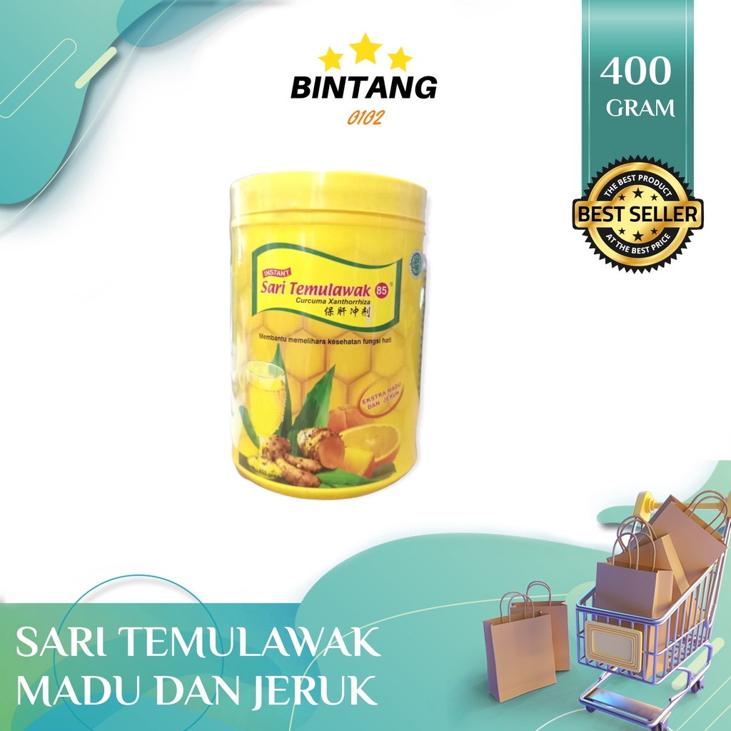 

Toples sari temulawak 85 Instan Plus madu jeruk Toples 400 gr