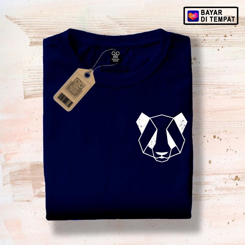 Kaos Distro Pria Geo Panda 620 Text Premium