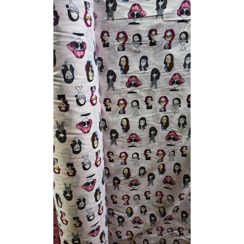 KAIN SEPREI KATUN DISPERSE per.meter