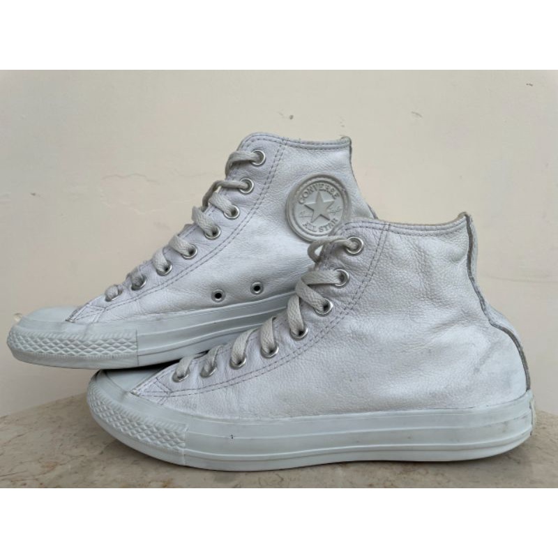 Converse bekas "CT High White Leather"