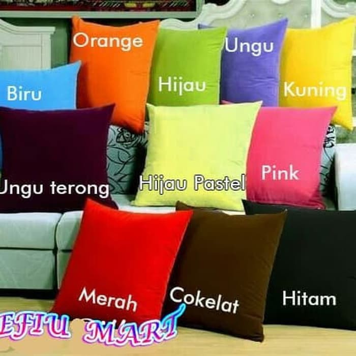 Sarung Bantal 40x40cm/Bantal Kursi/Cushion Cover Polos