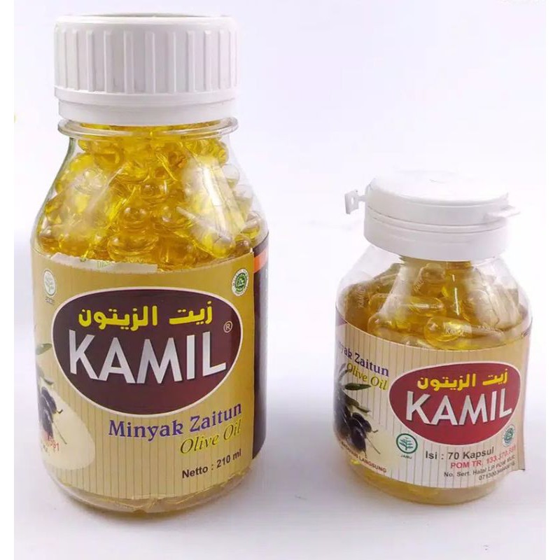 Kamil Obat Jamu Herbal Segala Semua Penyakit Kamil Minyak Zaitun Olive Oil Isi 70 dan 210 Kapsul Mur