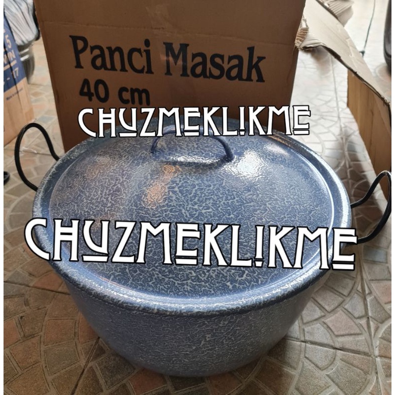 Panci blirik 40 cm/Panci masak Blirik 40 cm/panci burik biru 40 cm/Panci burik besar 40 cm