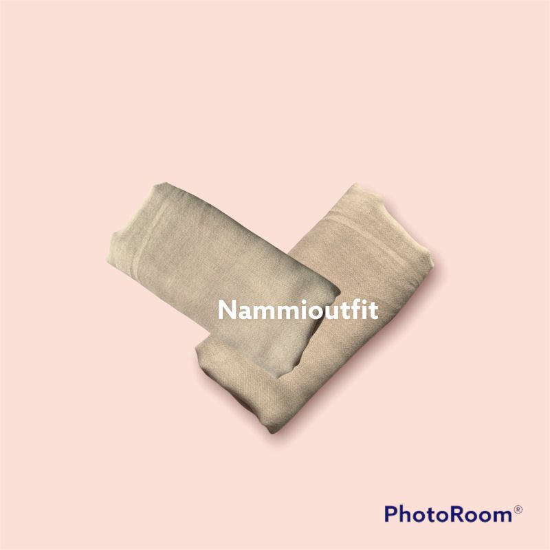 Hijab Segi Empat Paris Premium Free Gift-Latte