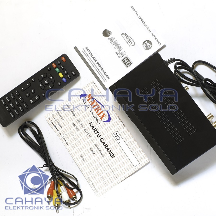 Receiver TV Set Top Box DVBT2 Matrix Apple HD TV Digital DVB T2 - Bisa Youtube