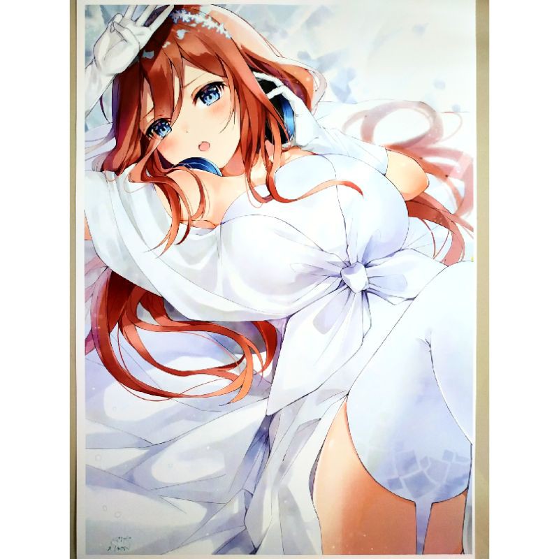 Poster Anime Gotoubun no Hanayome 14 / Miku Nakano 5-toubun Merchandise
