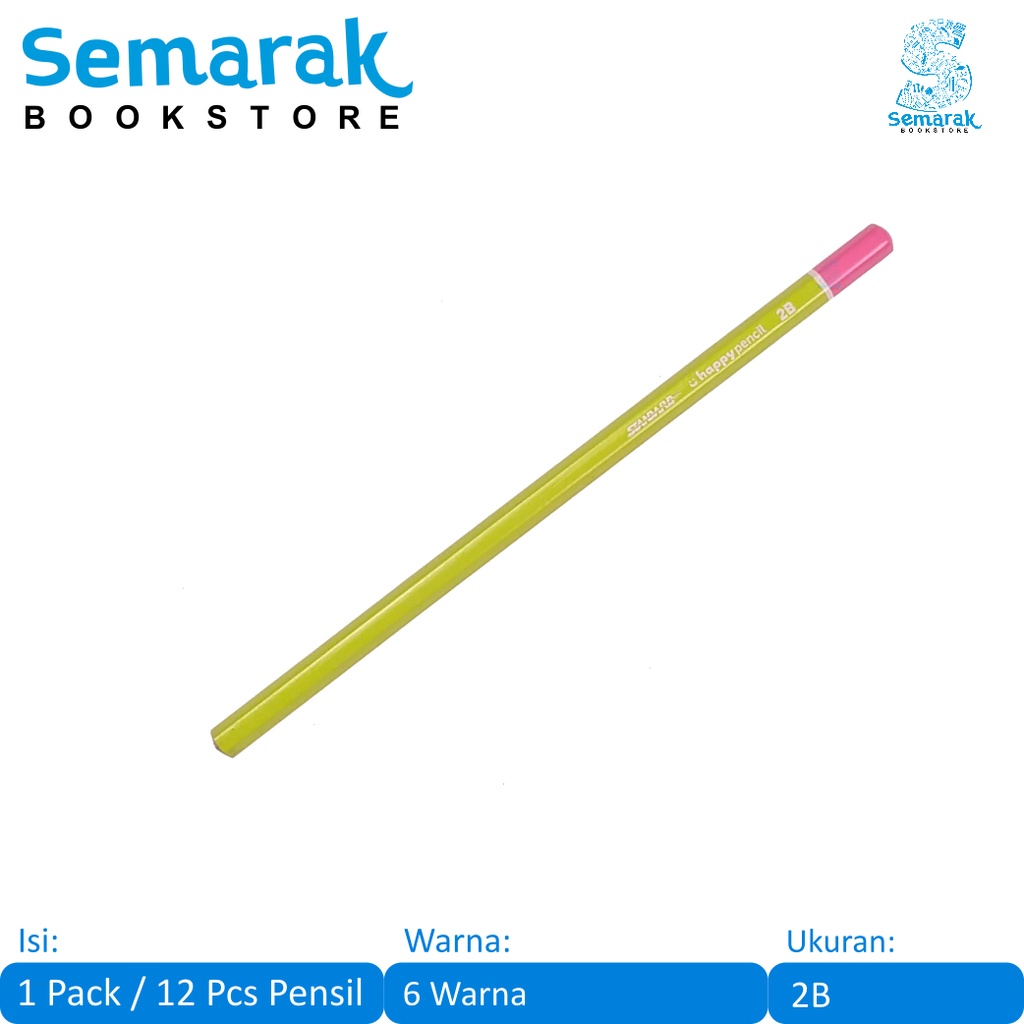 

Standard Happy Pencil 2B Pensil Untuk Ujian 2B