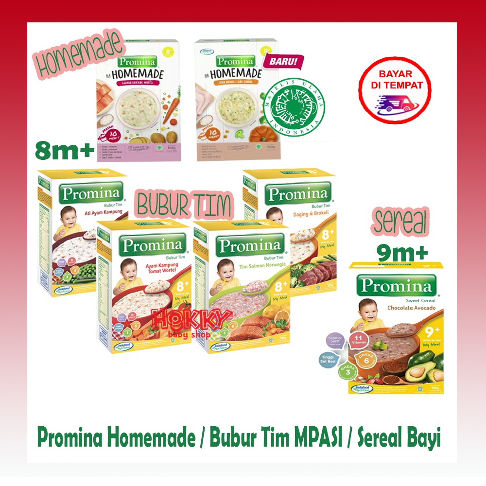 Promina Homemade / Bubur Tim / Sereal Untuk Anak Usia 8+ / 9+ Bulan Keatas MPASI