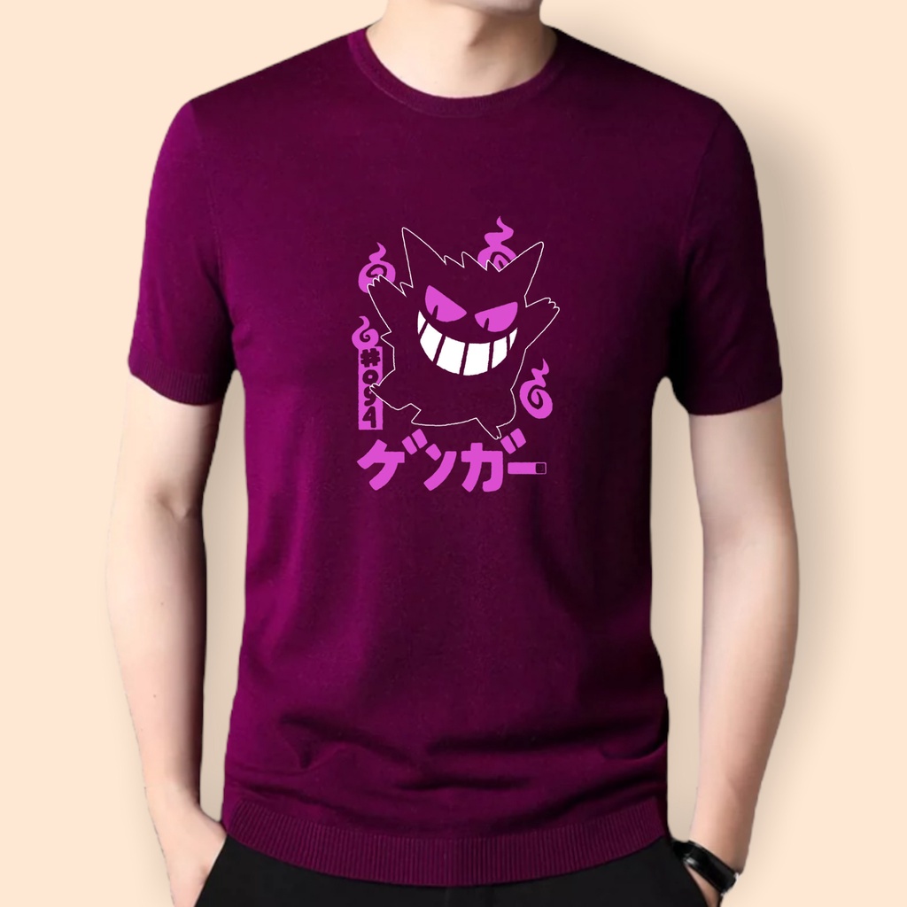 Kaos Tshirt  Pria Pokemon Baju Distro Basic Lengan Pendek Kasual