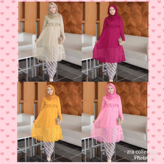 Set 2594,atasan matt wolfis mix tile LD 102 rok katun jarik karet pinggang batik Pekalongan
