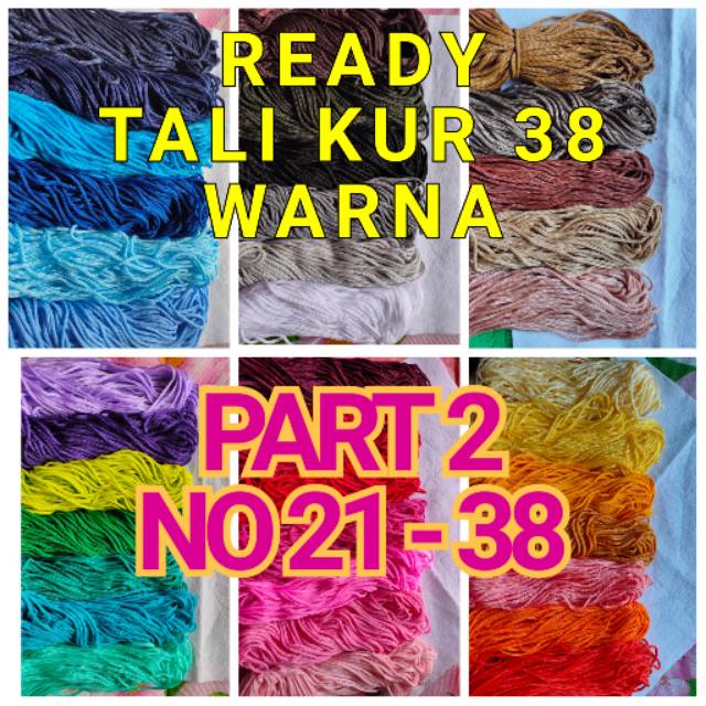 TALI KUR KWALITAS SUPER PREMIUM tali kor macrame TALI KUR KWALITAS SUPER PREMIUM tali kor macrame