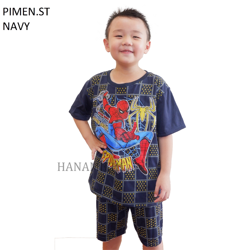 Hanamichi PIMEN.ST Baju Tidur Setelan Anak Lengan Pendek