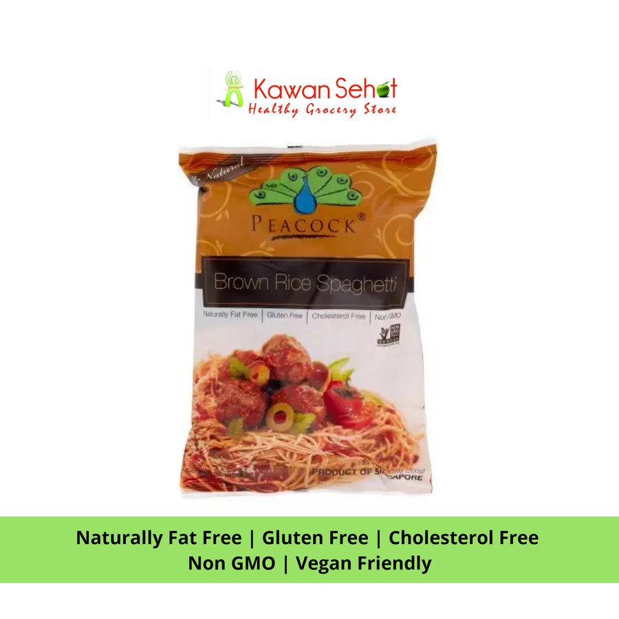 

Peacock Brown Rice Spaghetti | Spaghetti Beras Merah Gluten Free 200gr