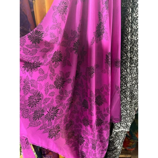 macam macam Kain Ceruty babydoll - ceruty motif Bunga - Kain Gamis - Kain Outer - Kain Dress