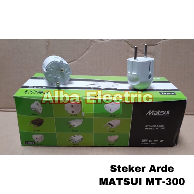 Steker Arde MT 300 MATSUI / Steker arde SNI / kepala colokan