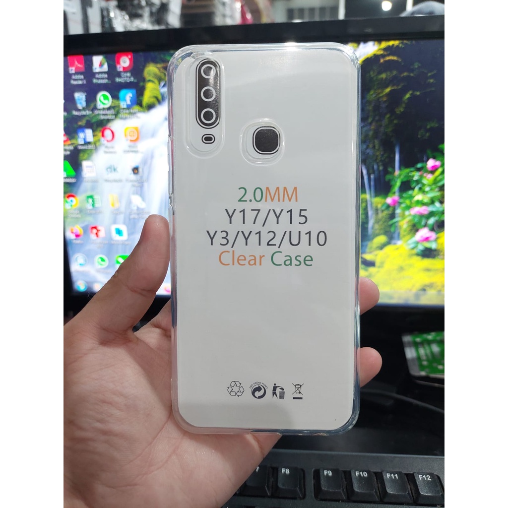 SoftCase OEM Transparan Vivo Y12 Y15 Y17 UltraThin 2.0mm SUPER CLEAR