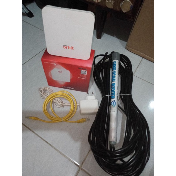 Paket Modem Orbit Star 2 Plus Antena Super Signal Booster Penguat Sinyal Modem Kabel 15meter Dengan 