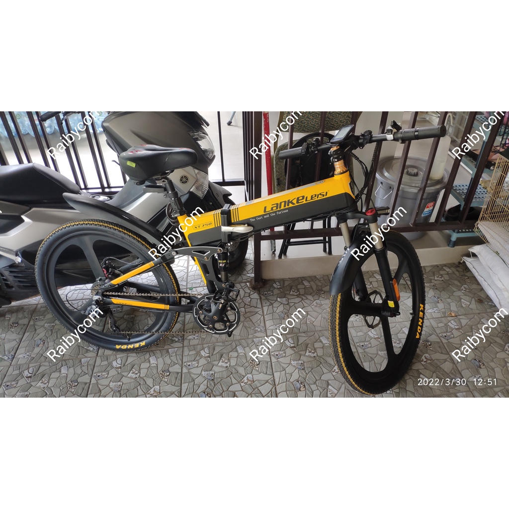Sepeda Listrik Lipat LANKELEISI XT750 Model MTB Sepeda Gunung Second Bekas