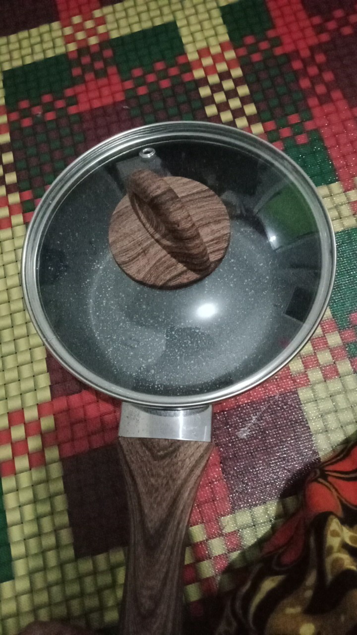 Sauce Pan/panci Marble Induksi Anti Lengket Keiko 16cm Dengan Tutup