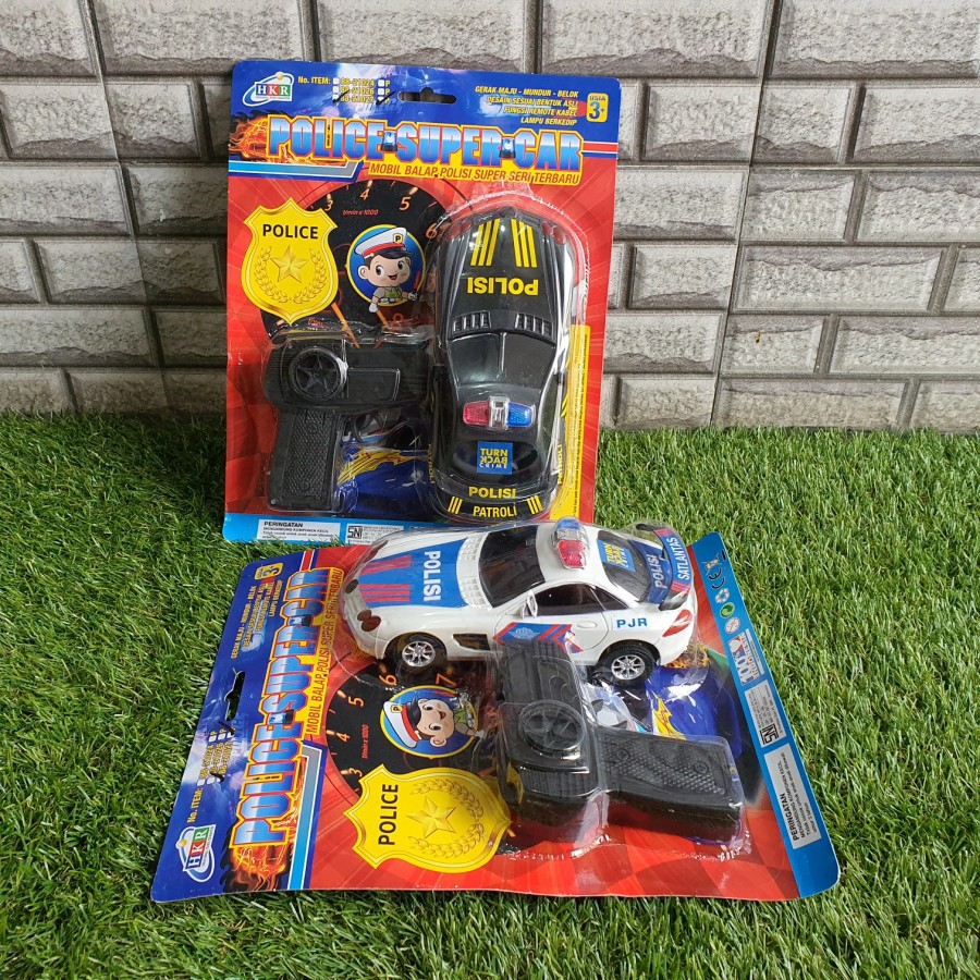 RC KABEL CAR MOBIL POLISI ANAK EDUKATIF - REMOT KONTROL POLISI KABEL