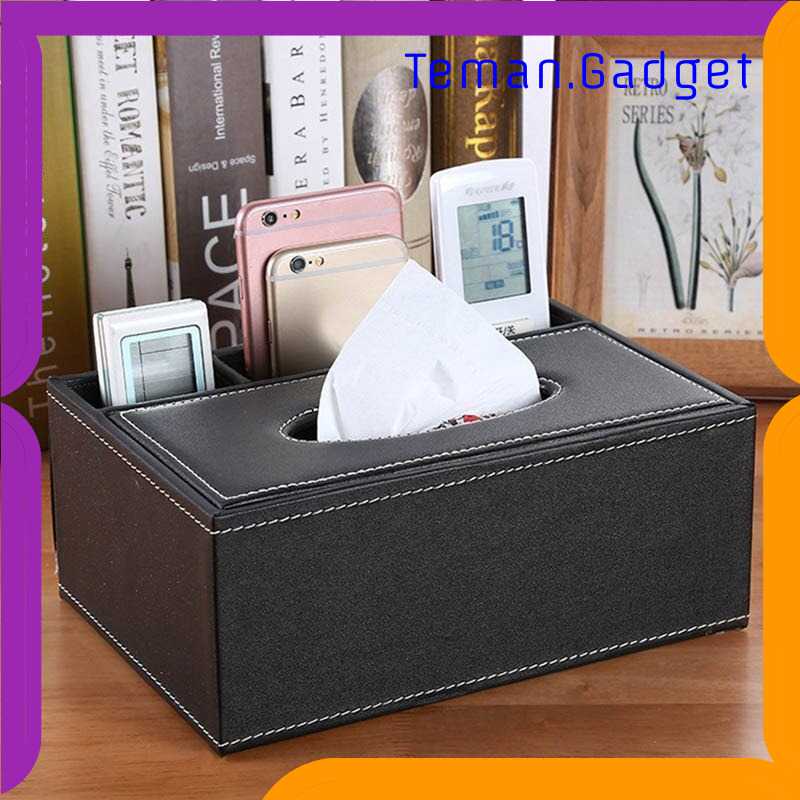 TG-IA ACRDDK Kotak Tisu Kulit Multifungsi Tissue Box Organizer - 34013