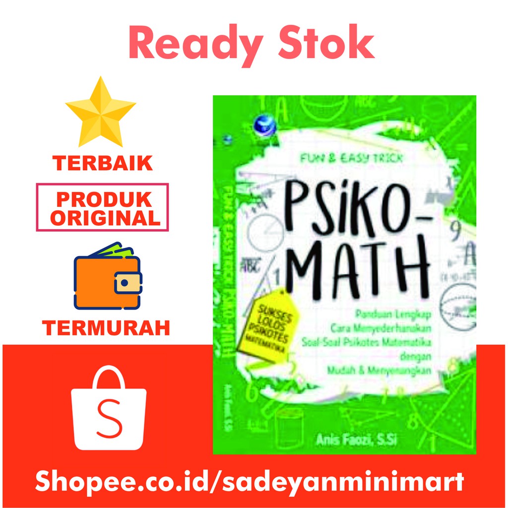 Fun Dan Easy Trick Psiko Math Sukses Lolos Psikotes Matematika Anis Faozi Shopee Indonesia