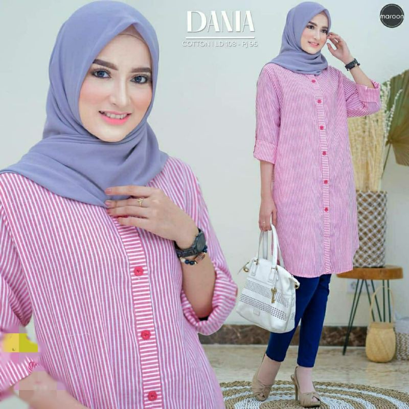 Tunik Salur kecil Bahan soft Katun Adem Anti kusut/JuBii.id