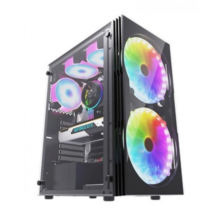 VURRION SHOGUN - Mid-Tower Gaming PC Case|Casing PC|Tempered Glass