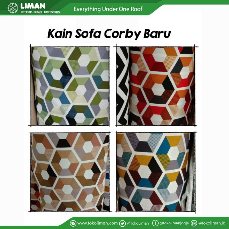 Kain/Sofa Corby Baru