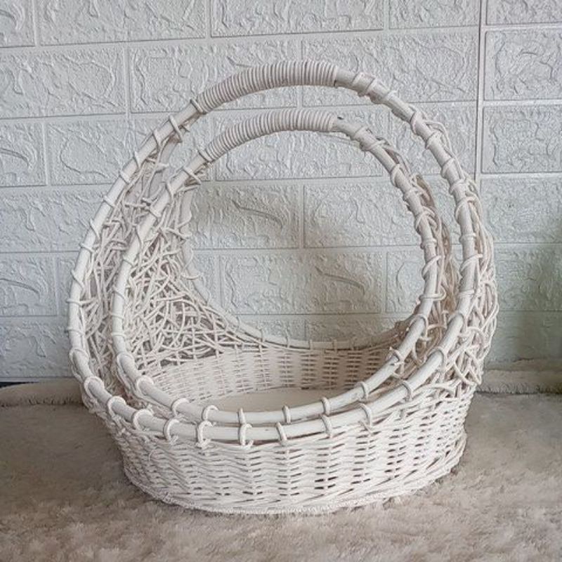 keranjang parcel rotan cincin