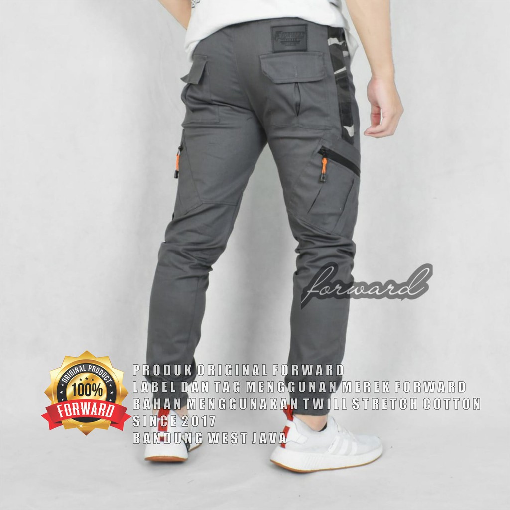 Celana Pria Joger Cargo Tactical Original Forward